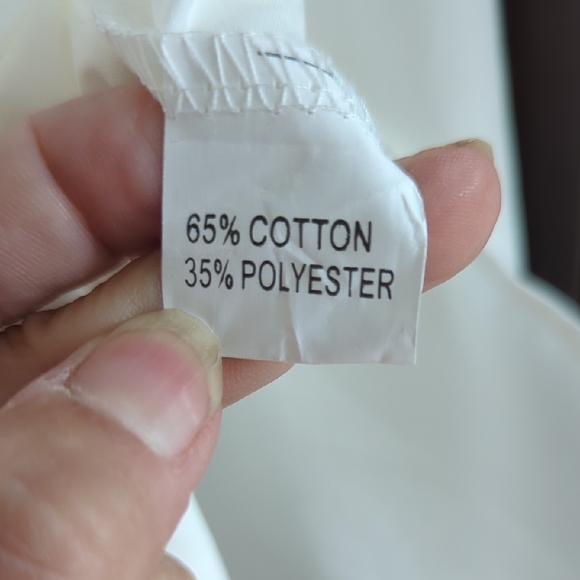 Two-Tone Button-Up Blouse - Picture 7 of 7